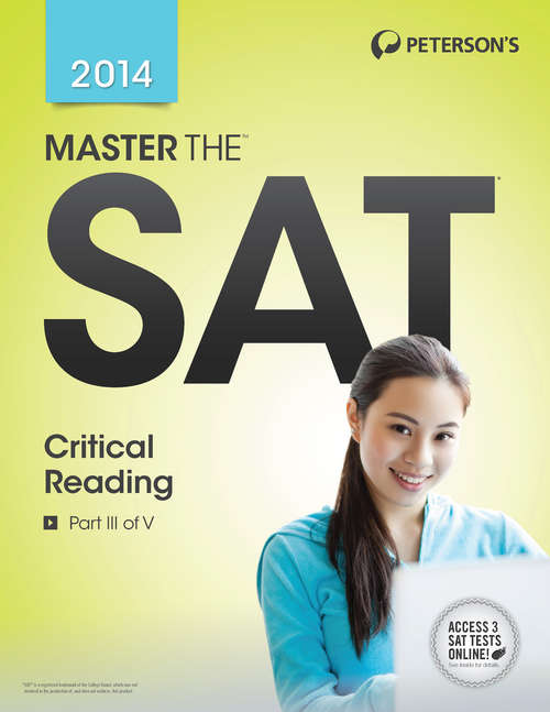 Book cover of Master the SAT Critical Reading