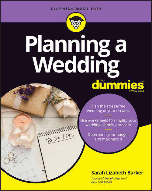 Book cover of Planning A Wedding For Dummies