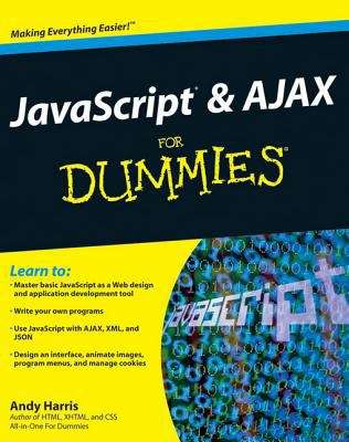 Book cover of JavaScript and AJAX For Dummies