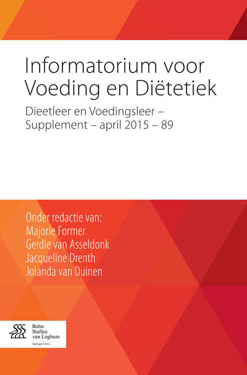 Book cover of Informatorium voor Voeding en Diëtetiek - Supplement 89