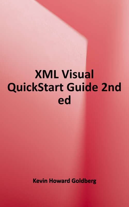 Book cover of XML Visual QuickStart Guide (2)