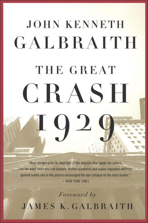 Book cover of The Great Crash of 1929