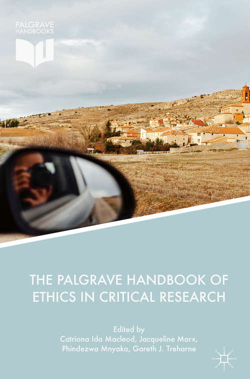 Book cover of The Palgrave Handbook of Ethics in Critical Research (1st ed. 2018)