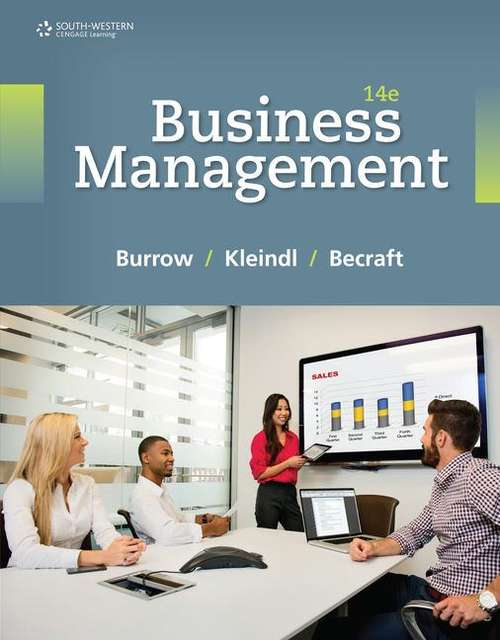Book cover of Business Management