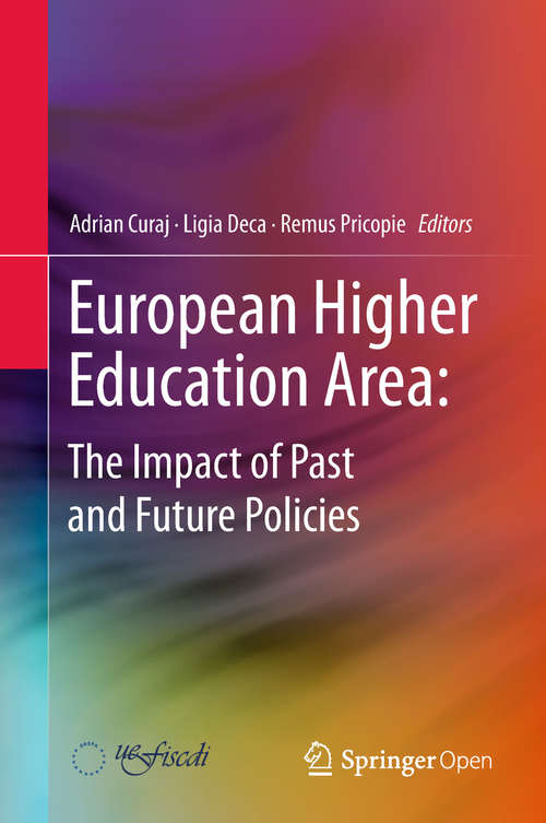 Book cover of European Higher Education Area: The Impact of Past and Future Policies