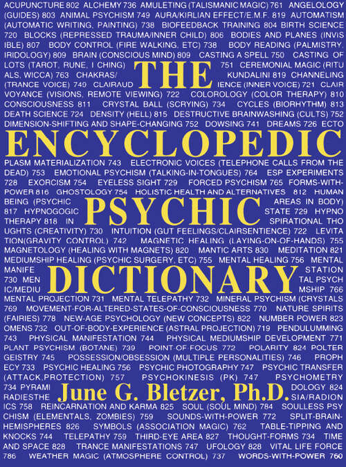Book cover of Encyclopedic Psychic Dictionary