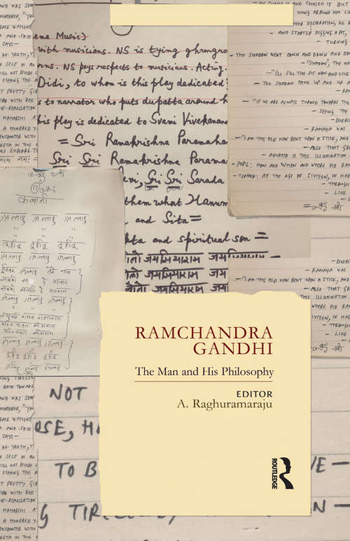 Book cover of Ramchandra Gandhi: The Man and His Philosophy