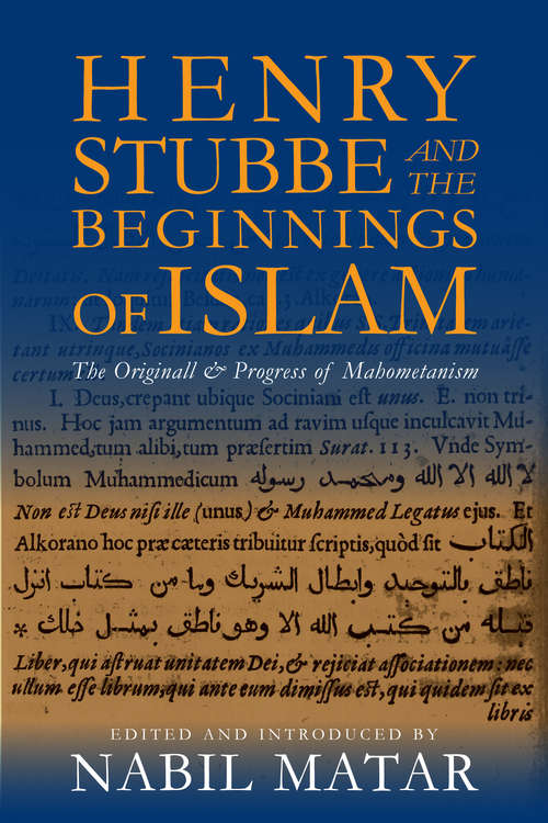 Book cover of Henry Stubbe and the Beginnings of Islam