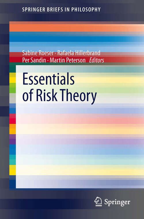 Book cover of Essentials of Risk Theory