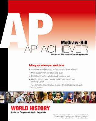 Book cover of AP ACHIEVER Advanced Placement American History Exam Preparation Guide to accompany American History