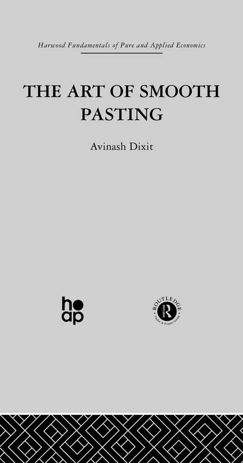 Book cover of The Art of Smooth Pasting