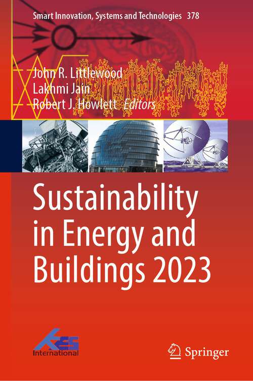 Book cover of Sustainability in Energy and Buildings 2023 (2024) (Smart Innovation, Systems and Technologies #378)