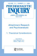 Attachment Research and Psychoanalysis: Psychoanalytic Inquiry, 19.4