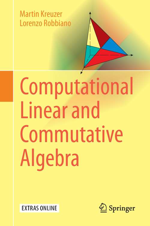 Book cover of Computational Linear and Commutative Algebra