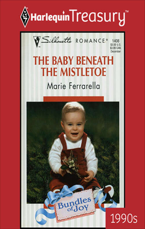Book cover of The Baby beneath the Mistletoe