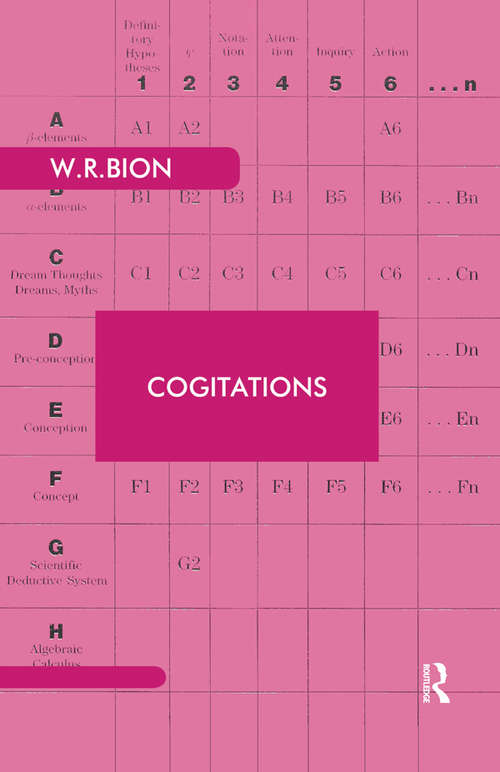 Book cover of Cogitations