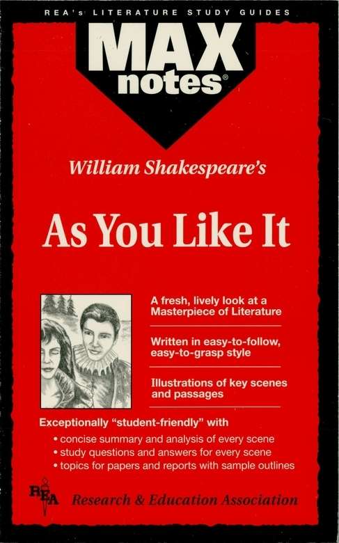 Book cover of As You Like It: MAXNotes Literature Guides