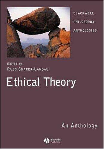 Book cover of Ethical Theory: An Anthology