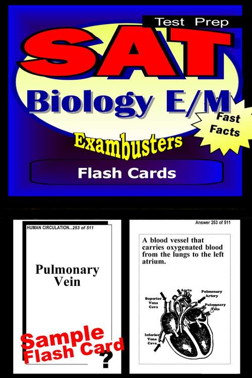 Book cover of SAT Biology E/M  Test Prep Review: Exambusters Flash Cards and SAT II Exam Study Guide