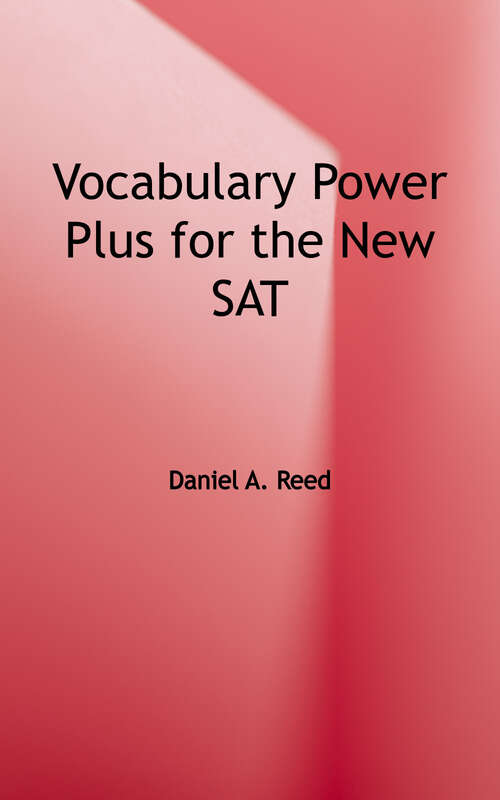 Book cover of Vocabulary Power Plus for the New SAT