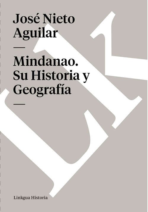 Book cover of Mindanao. Su Historia y Geografía