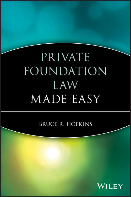 Book cover of Private Foundation Law Made Easy
