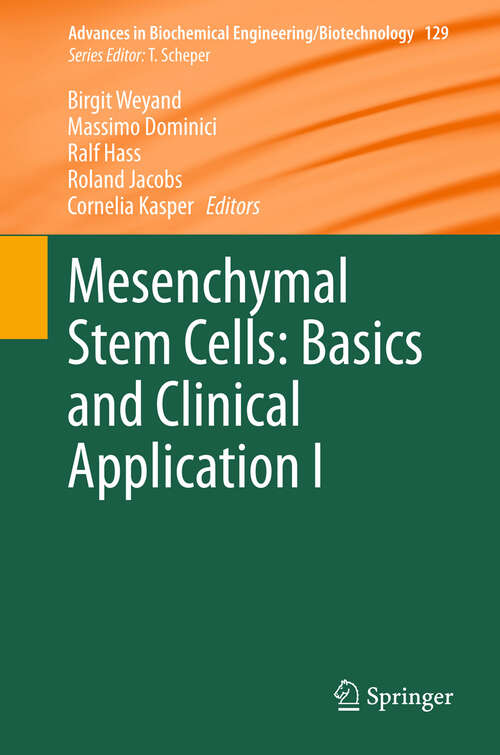 Book cover of Mesenchymal Stem Cells - Basics and Clinical Application I