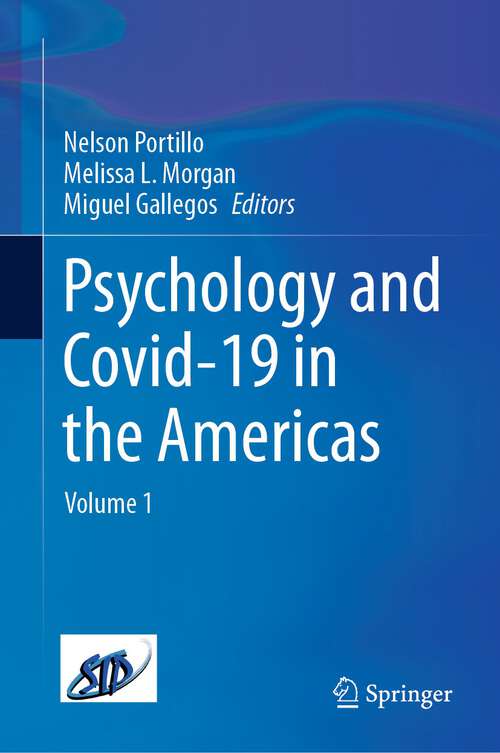 Book cover of Psychology and Covid-19 in the Americas: Volume 1 (1st ed. 2023)