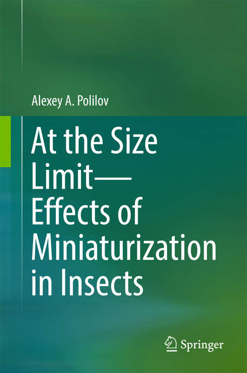 Book cover of At the Size Limit - Effects of Miniaturization in Insects