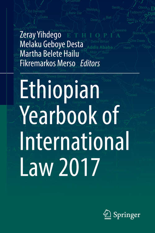 Ethiopian Yearbook of International Law 2017 (Ethiopian Yearbook of International Law #2017)