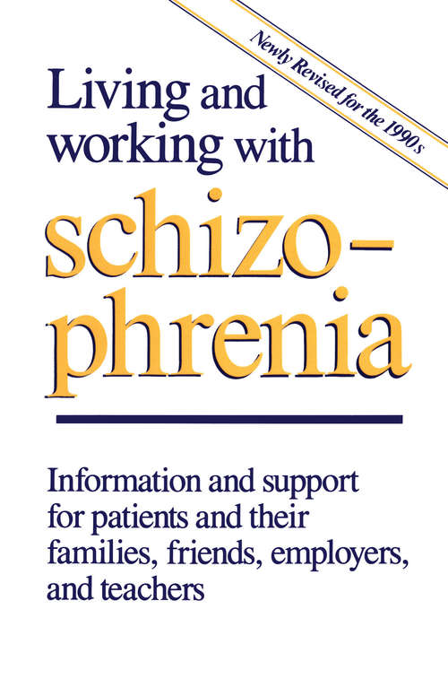 Book cover of Living and Working with Schizophrenia