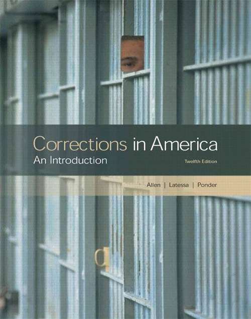 Book cover of Corrections in America: An Introduction (12th Edition)