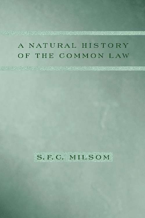 Book cover of A Natural History of the Common Law