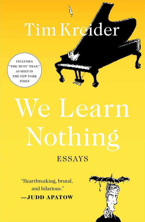 Book cover of We Learn Nothing