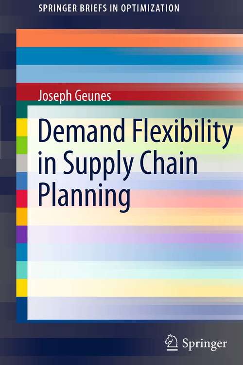 Book cover of Demand Flexibility in Supply Chain Planning