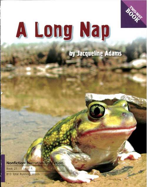 Book cover of A Long Nap / Out of the Mud (Fountas & Pinnell LLI Purple: Level R)