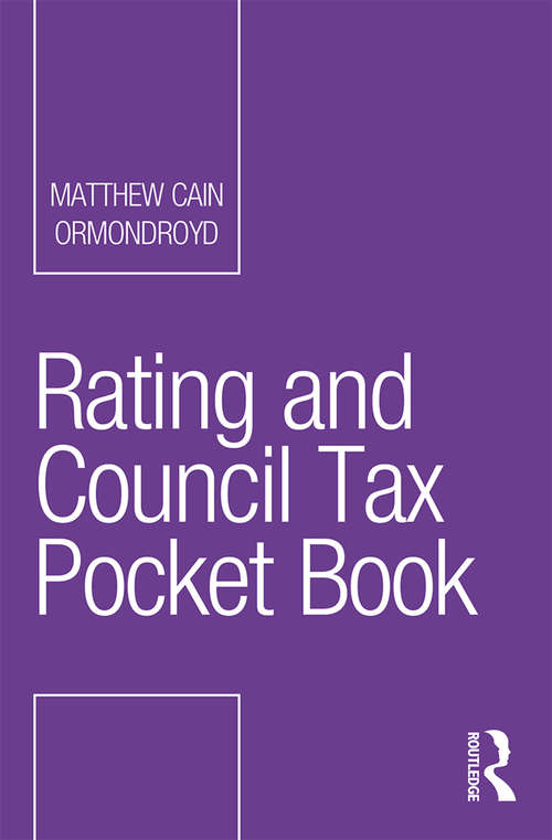 Rating and Council Tax Pocket Book (Routledge Pocket Books)