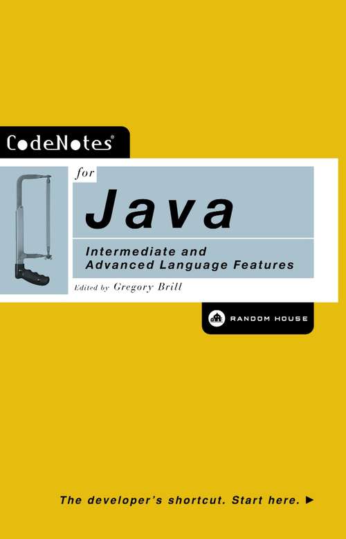 Book cover of CodeNotes for Java
