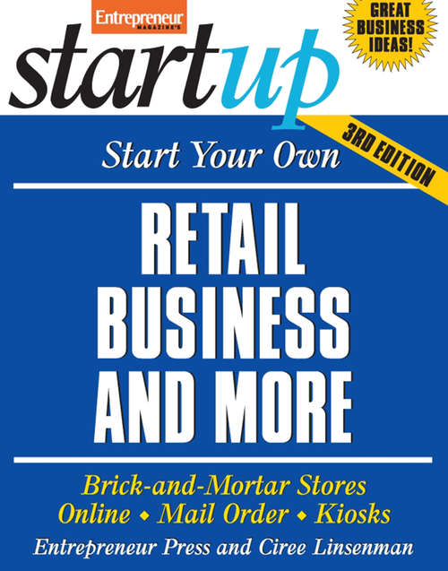 Book cover of Start Your Own Retail Business and More