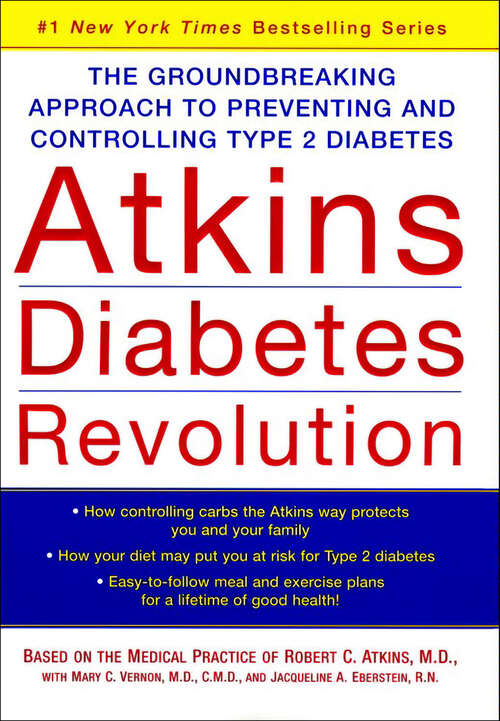 Book cover of Atkins Diabetes Revolution