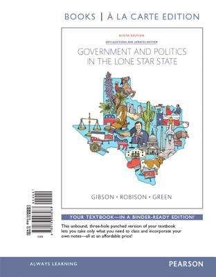 Government and Politics in the Lone Star State (Ninth Edition)
