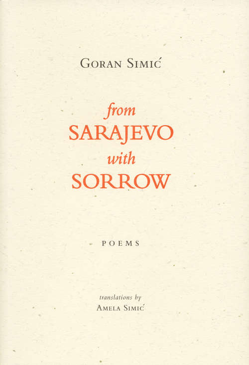 Book cover of From Sarajevo With Sorrow