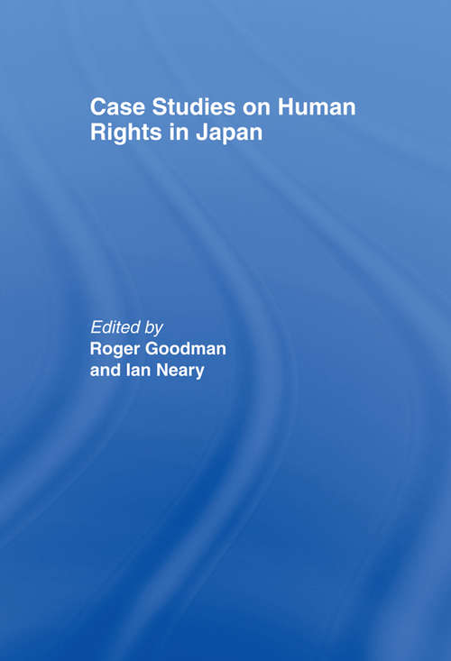 Book cover of Case Studies on Human Rights in Japan