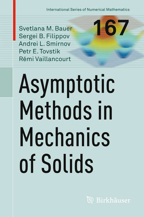 Book cover of Asymptotic methods in mechanics of solids