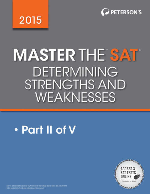 Book cover of Master the SAT 2015: Part II of V