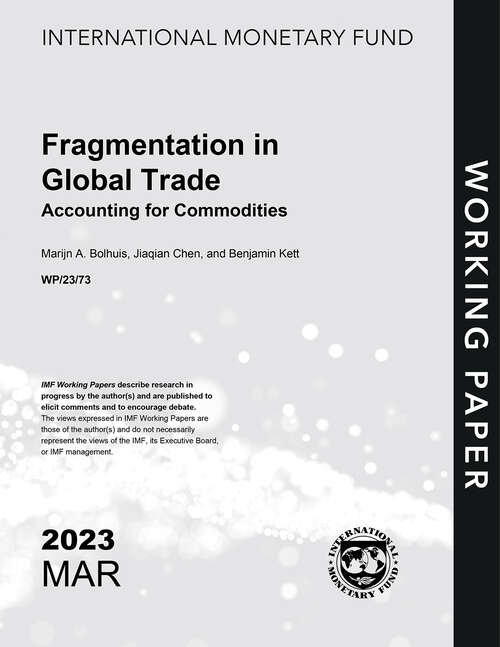 Book cover of Fragmentation in Global Trade: Accounting for Commodities (Imf Working Papers)