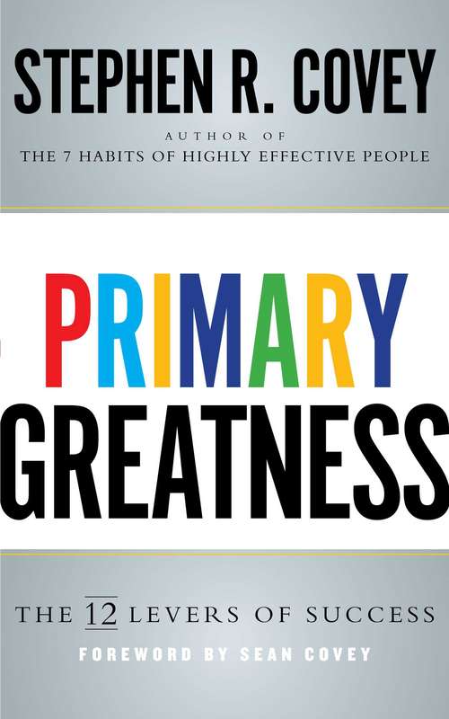 Book cover of Primary Greatness