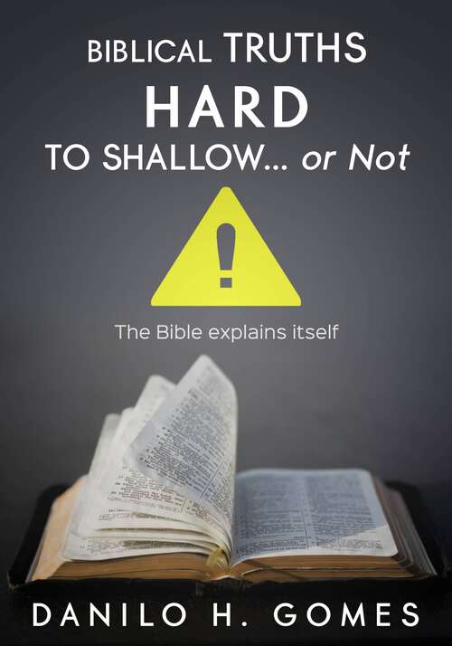 Book cover of Biblical Truths Hard to Shallow… Or Not: The Bible explains itself
