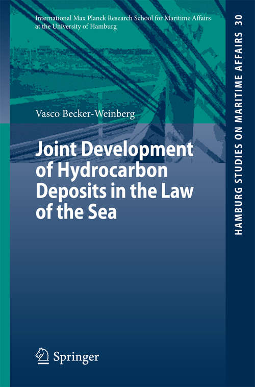 Book cover of Joint Development of Hydrocarbon Deposits in the Law of the Sea