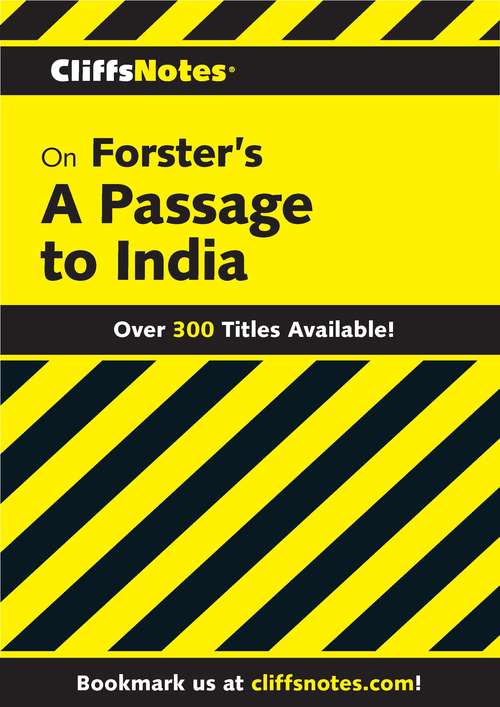 Book cover of CliffsNotes on Forster's A Passage To India (Cliffsnotes Ser.)
